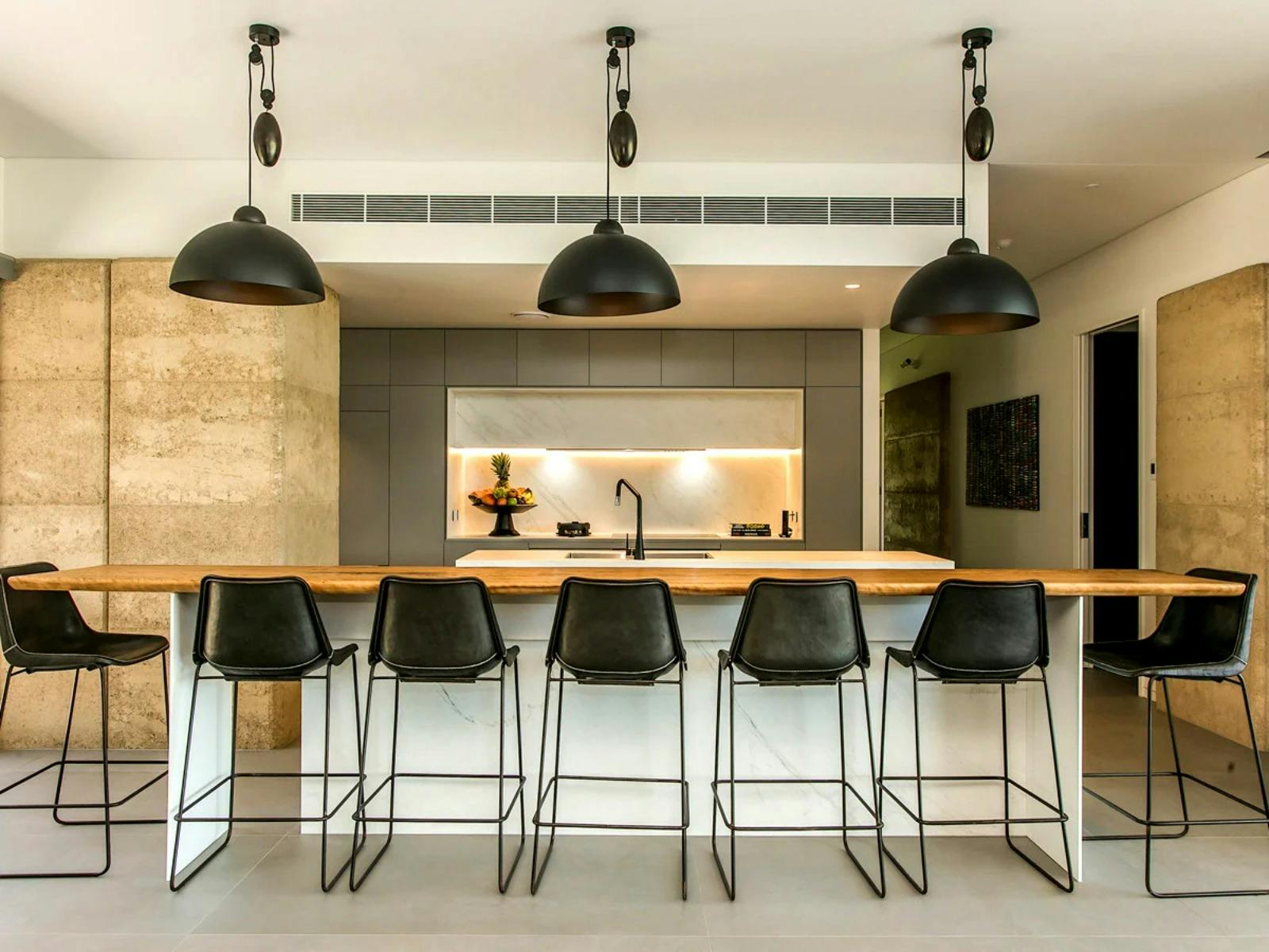 Modern kitchen with sleek design and functional layout