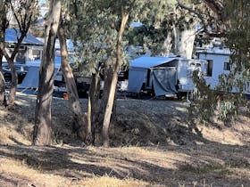 Melrose Caravan Park across the creek