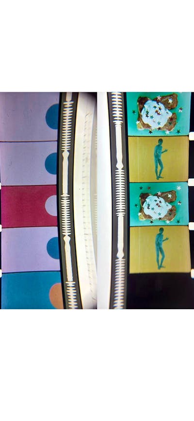 Paul Sharits, Razor Blades, 1965–1968. Two 16mm colour films projected side by side.