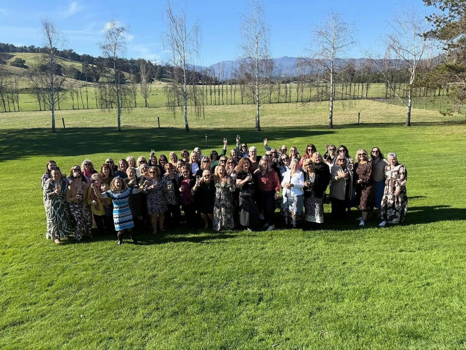 Guests at Flourish Events Tasmania event coming together to celebrate friendship, joy and community