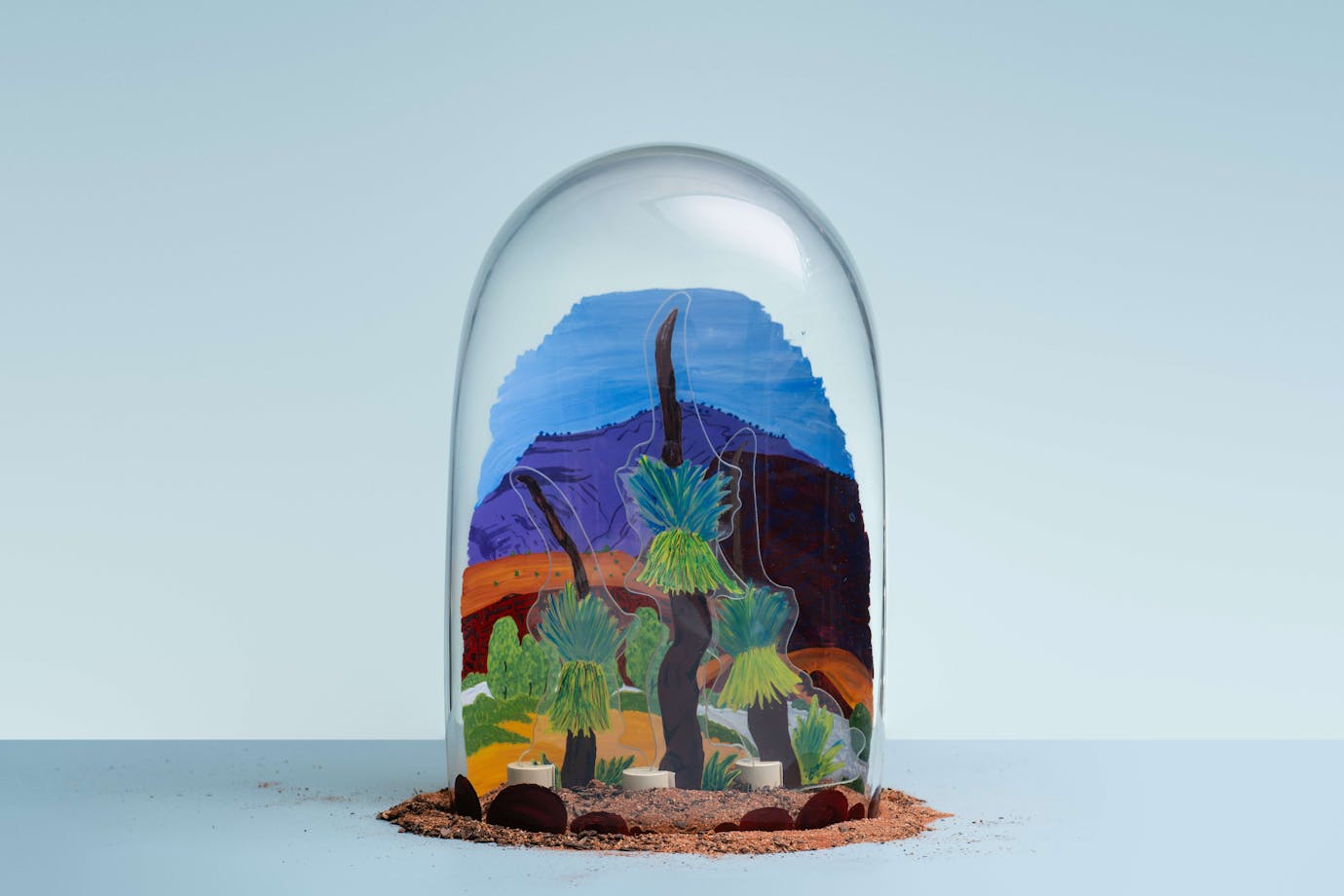 Glass artwork, watercolour, gouache, glass paint, glass