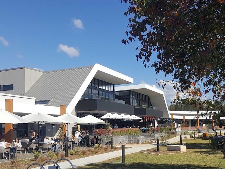 External view of Nepean River Restaurant Precinct on sunny day