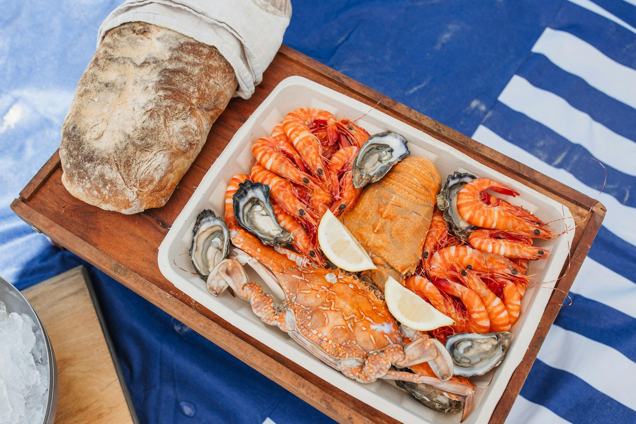 Seafood Lunch on the Beach