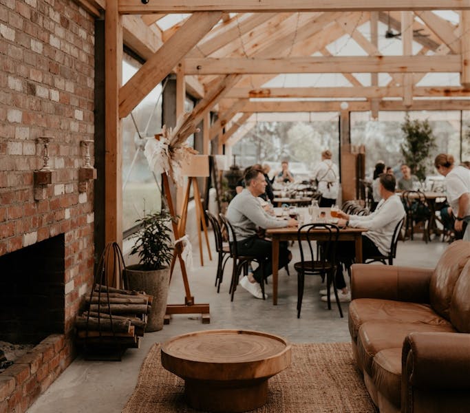 Dining with a lounge chair