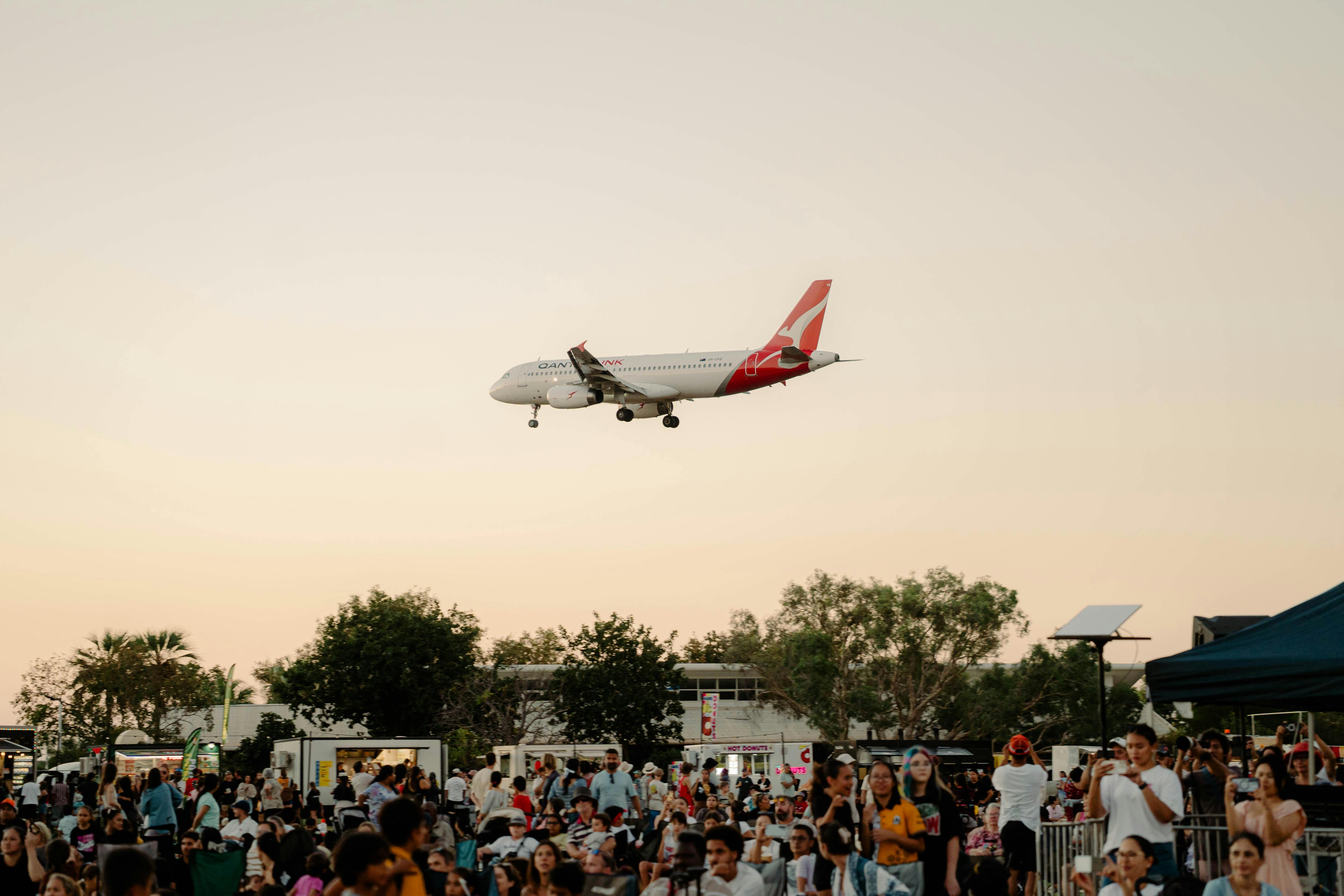 Crowd & Plane
