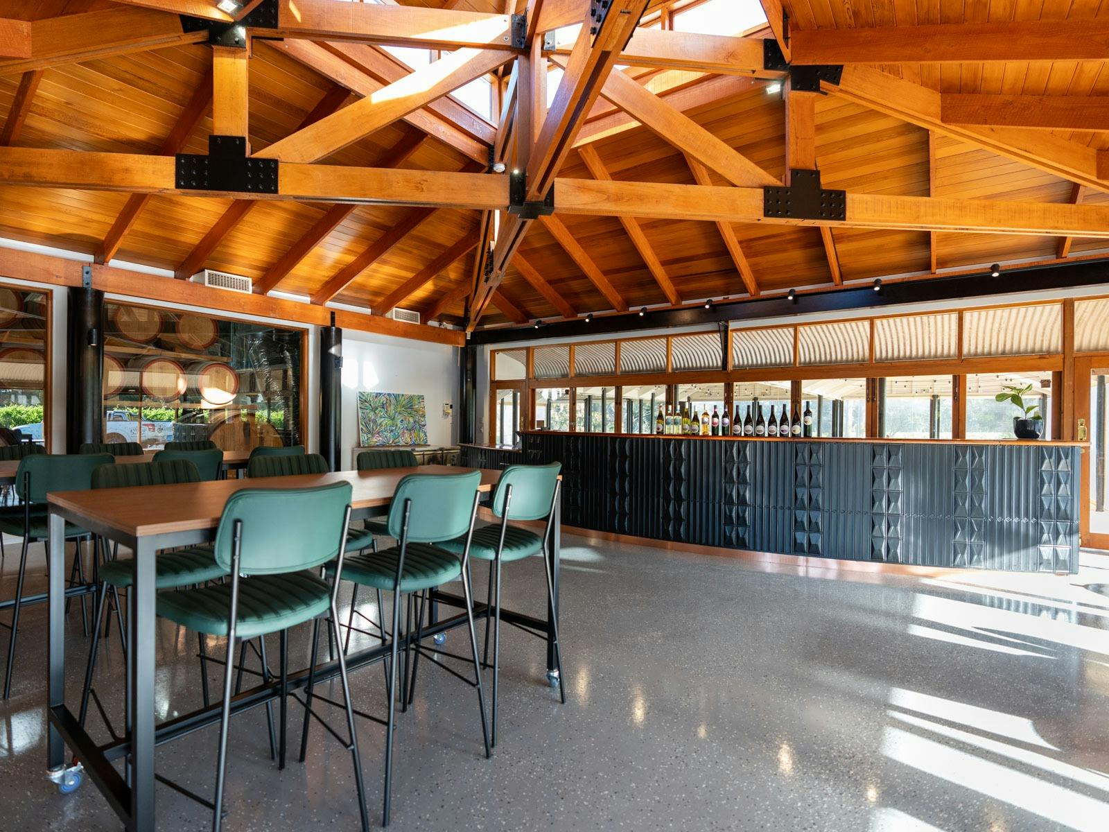 Cellar door interior