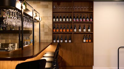 A selection of wines served by the glass