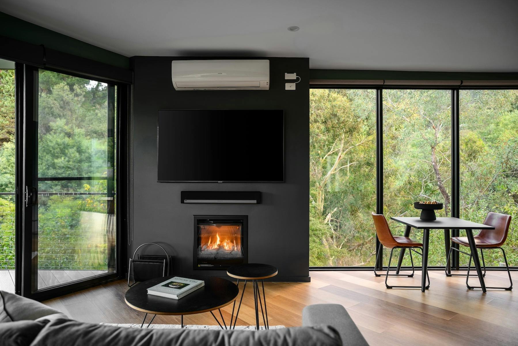 living room the view bright