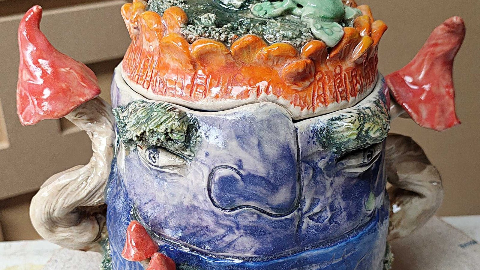 Lee-Anne Peters - what holds - ceramic jar