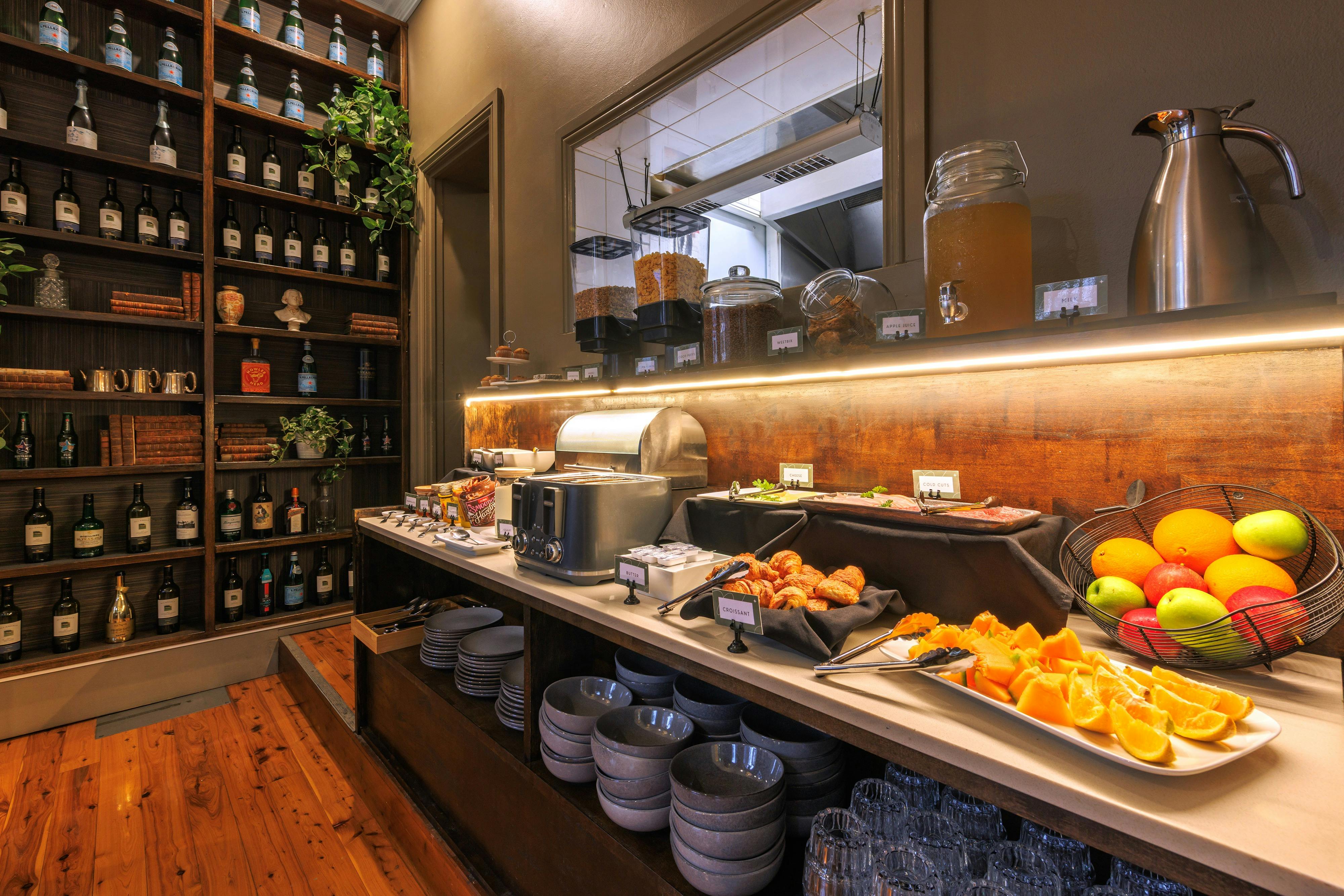 Continental breakfast served daily with a selection of light morning favourites.