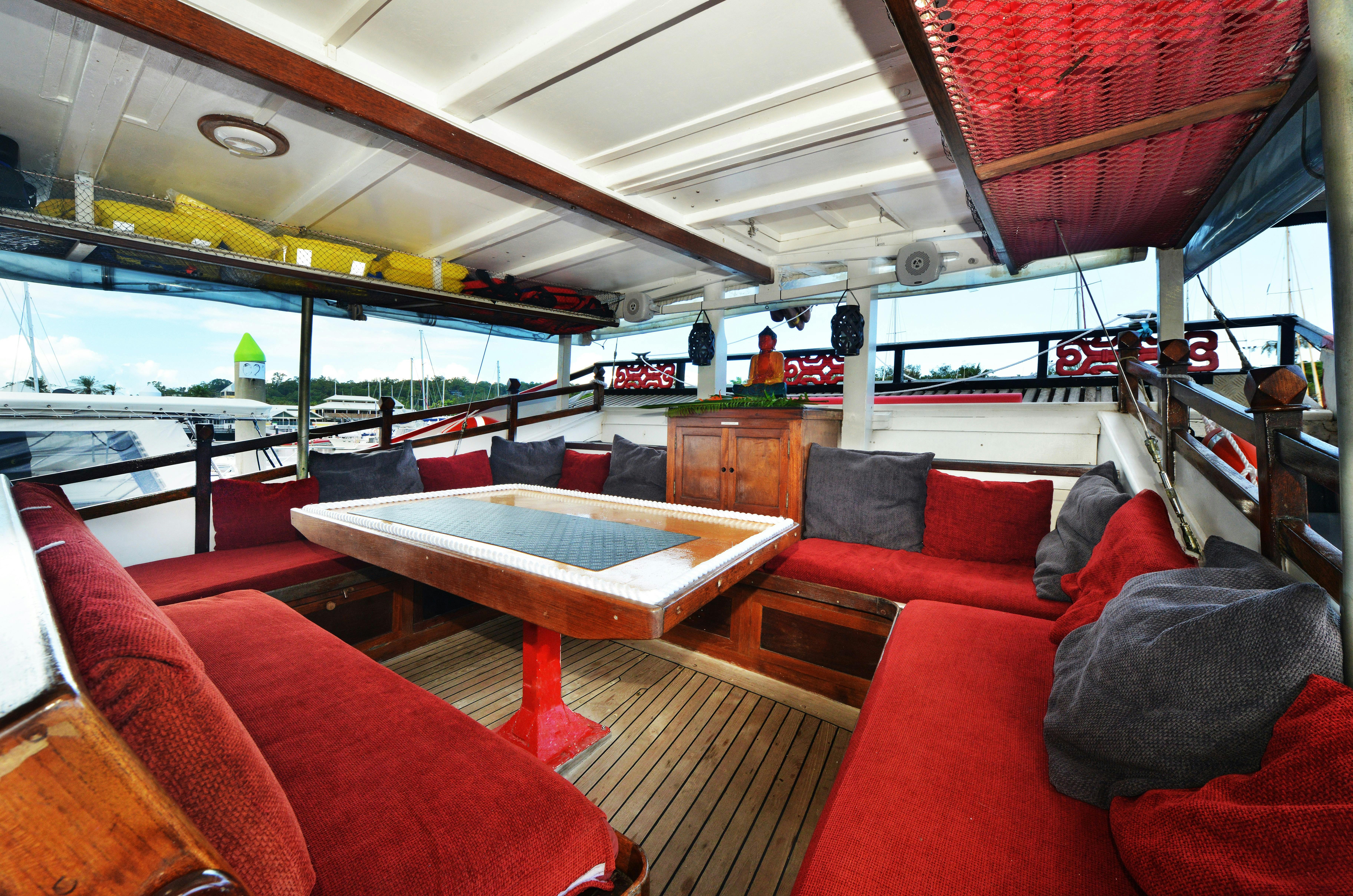 Inside saloon area