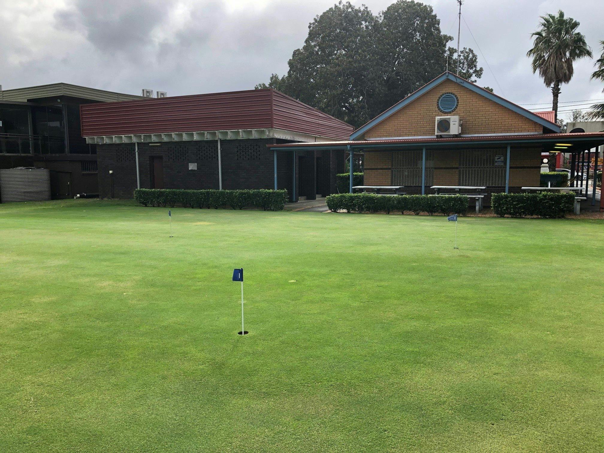Practice Green and Pro Shop Botany Golf Course