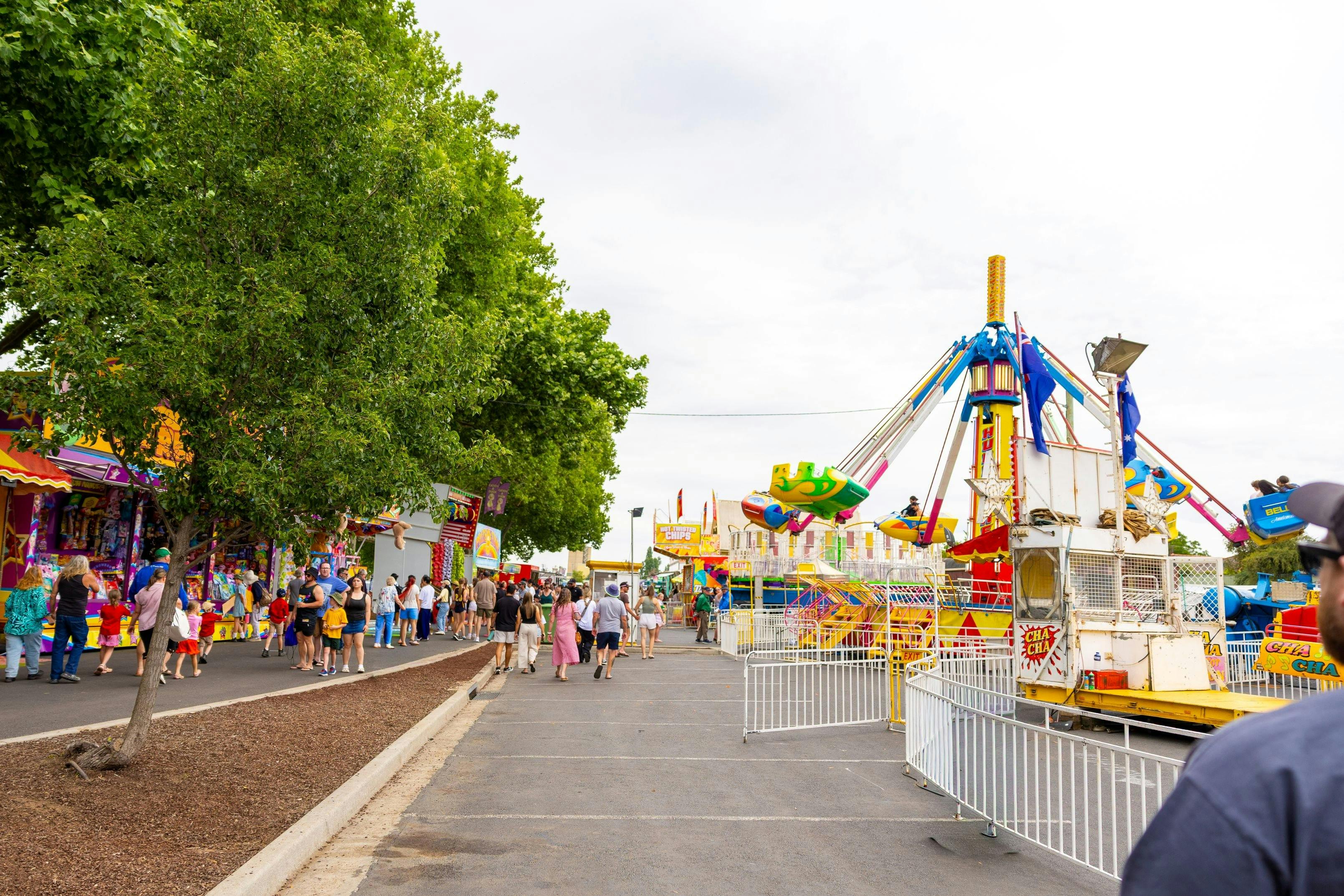 Amusement at the festival.