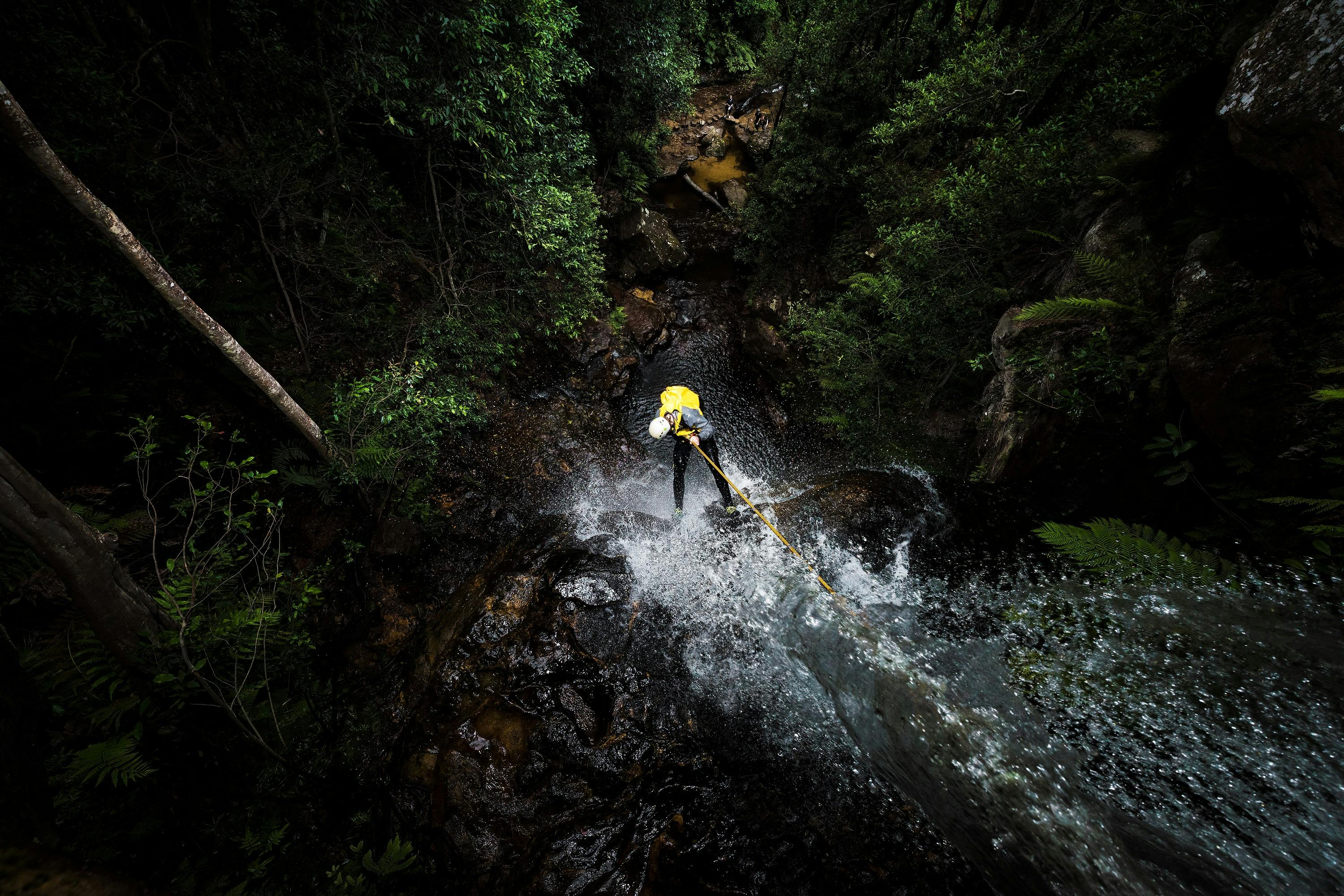 Abseiling in Empress Canyon