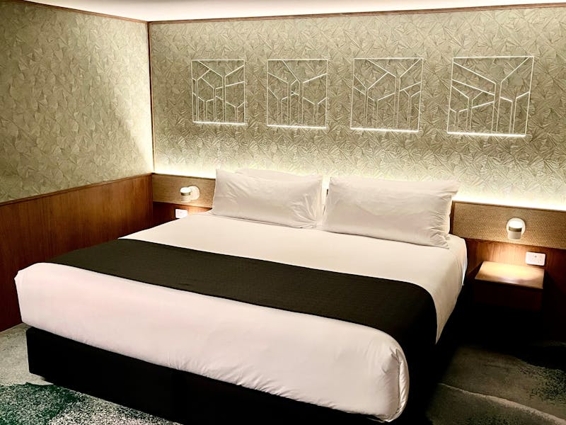 Ample room to relax on this Super King bed, with bedside tables on each side of the bed