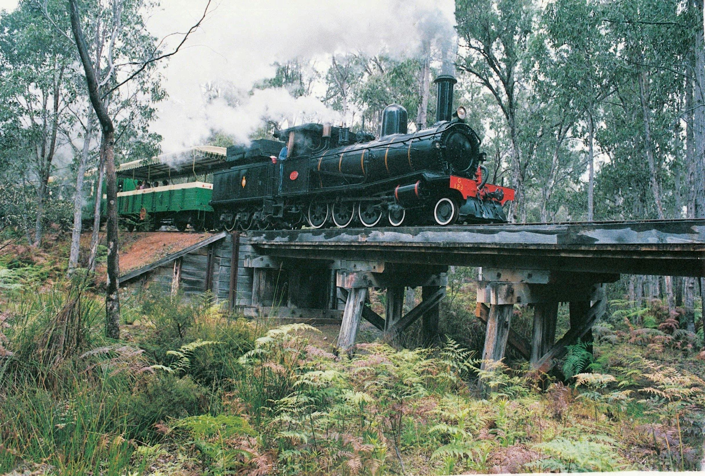 Hotham Valley Railway steam train, Dwellingup, Western Australia