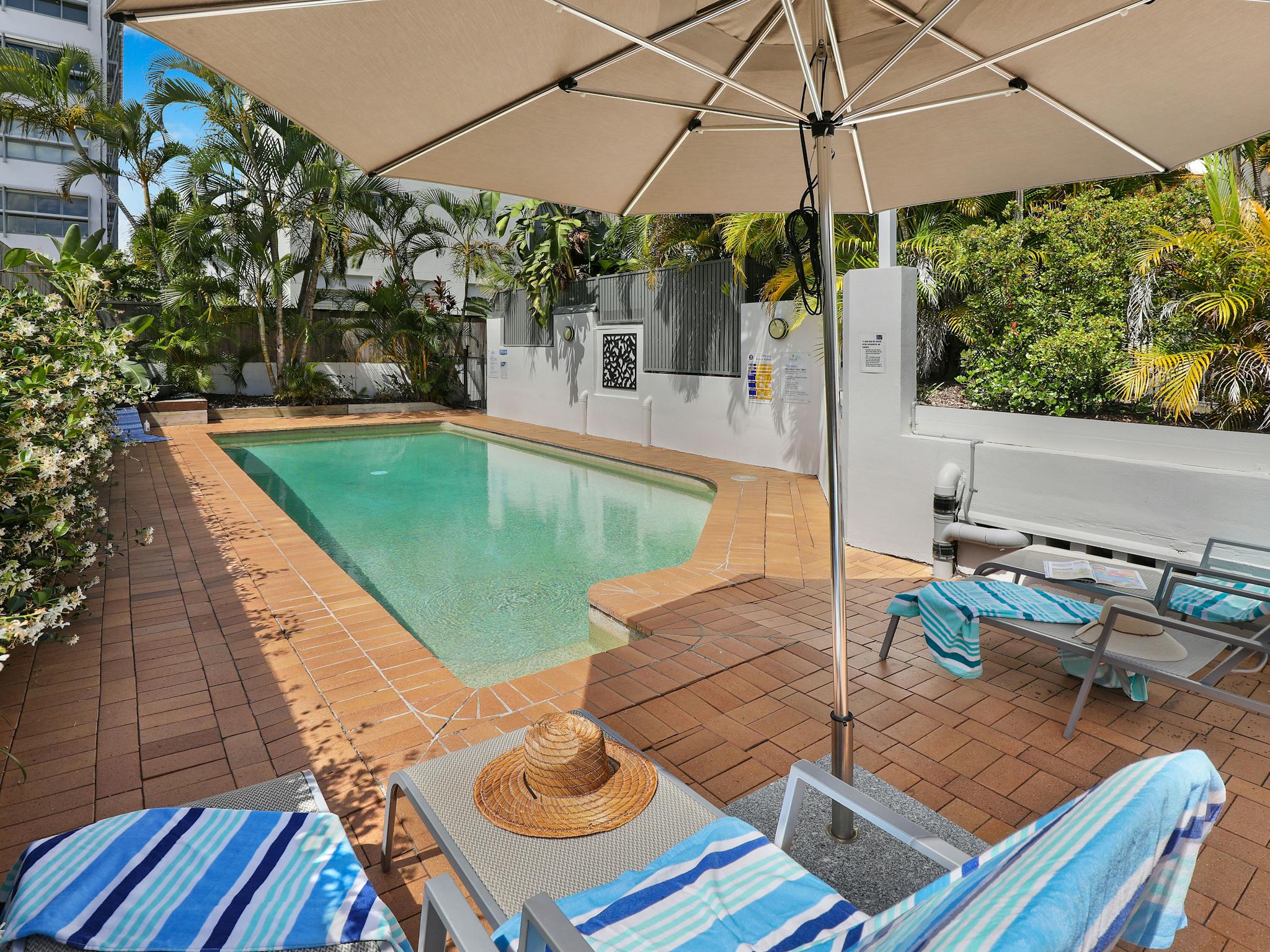 relax by our heated pool relax by our heated pool