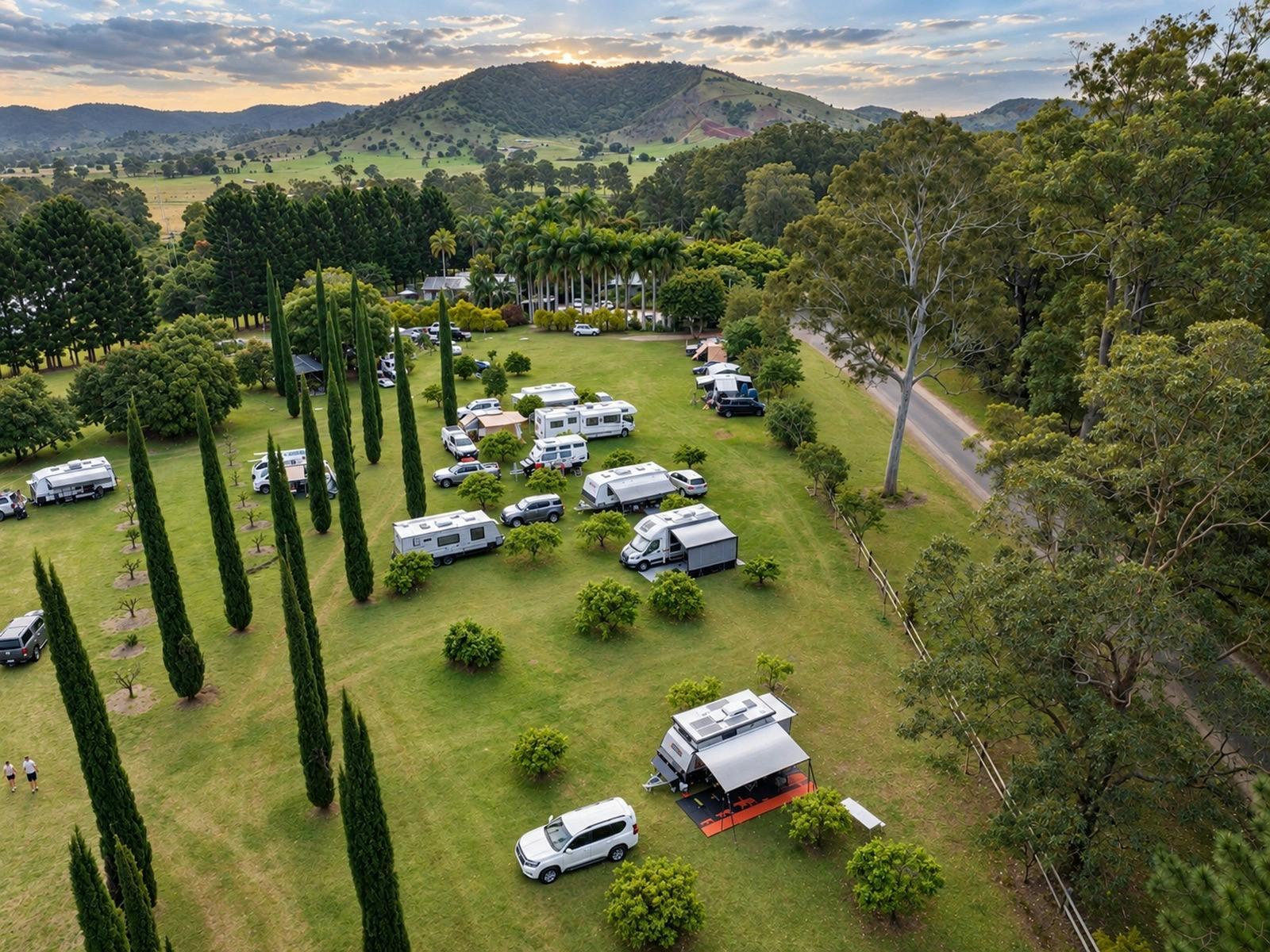 Self contained campers at Sublime a farm and Brewery