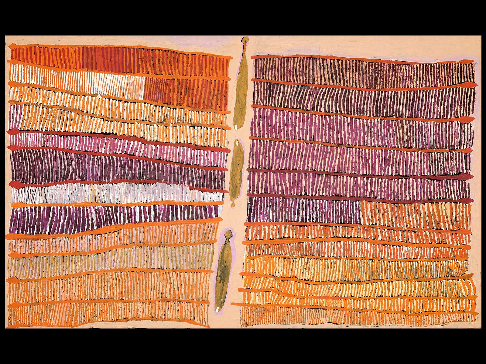 Kumanara (Ray) Ken Kulata Tjuta, 2015 synthetic polymer paint on linen, AWM2016.167.1