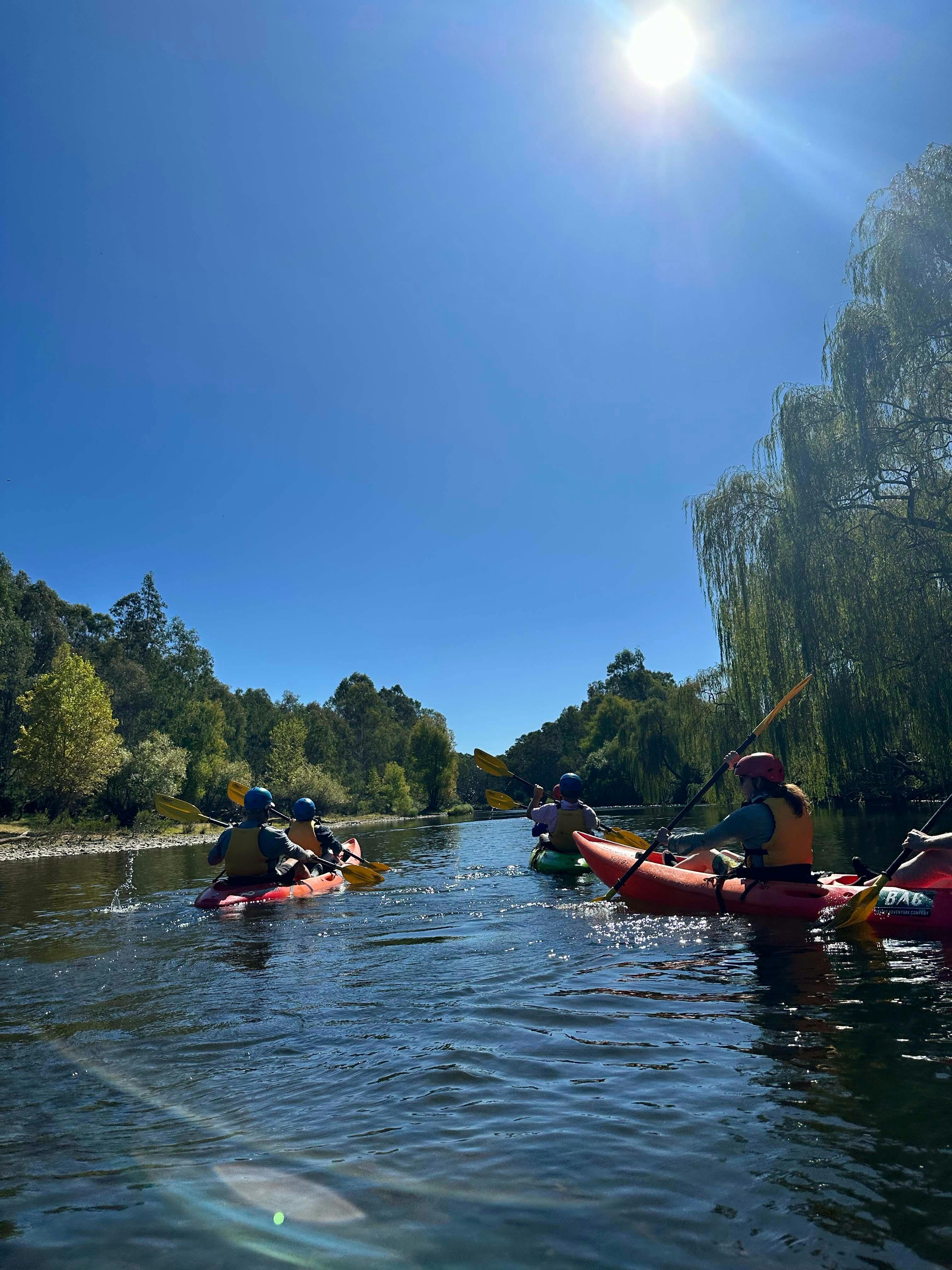 Women kayaking, Ovens River, Bright, Empowerment