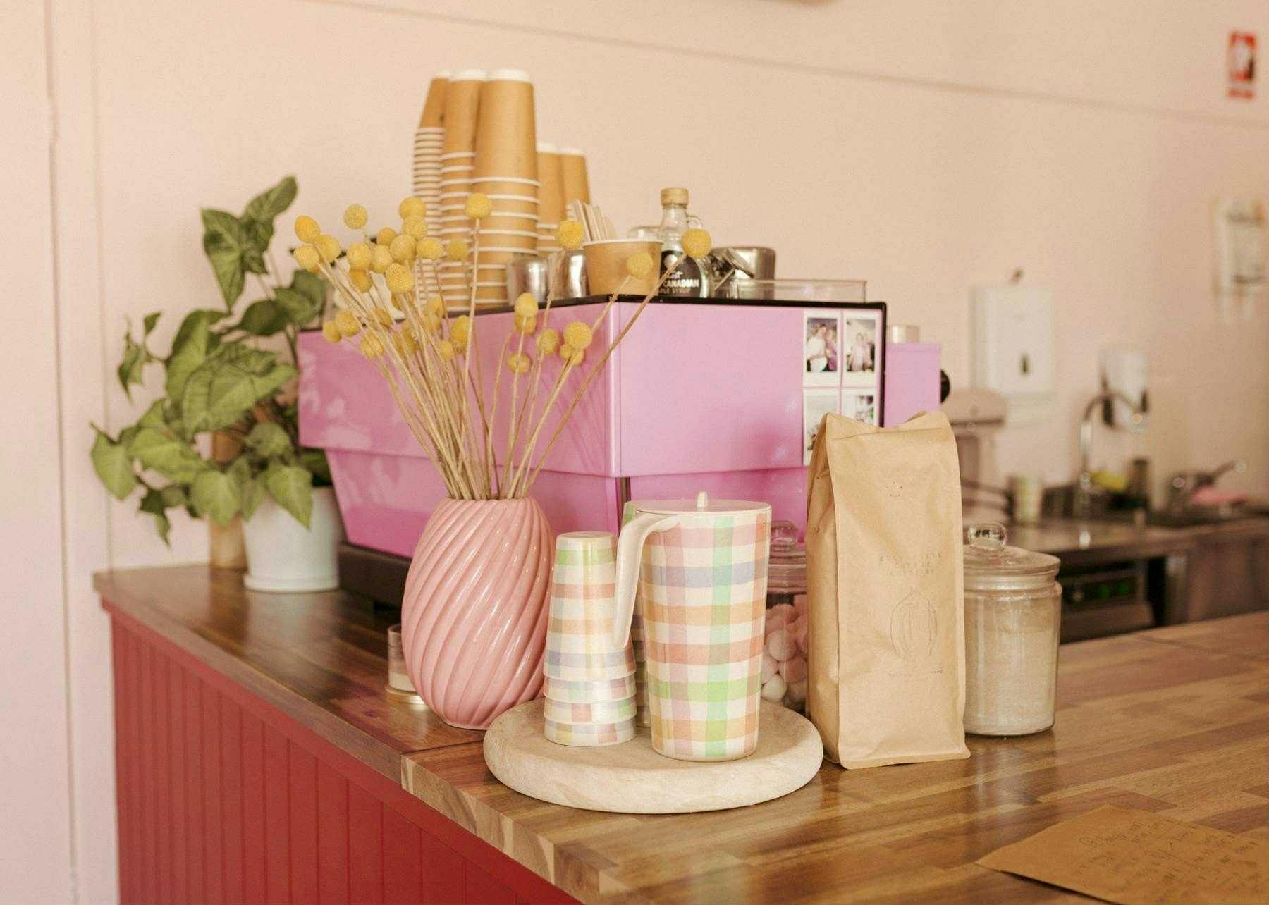 Coffee machine at Sweet Petites