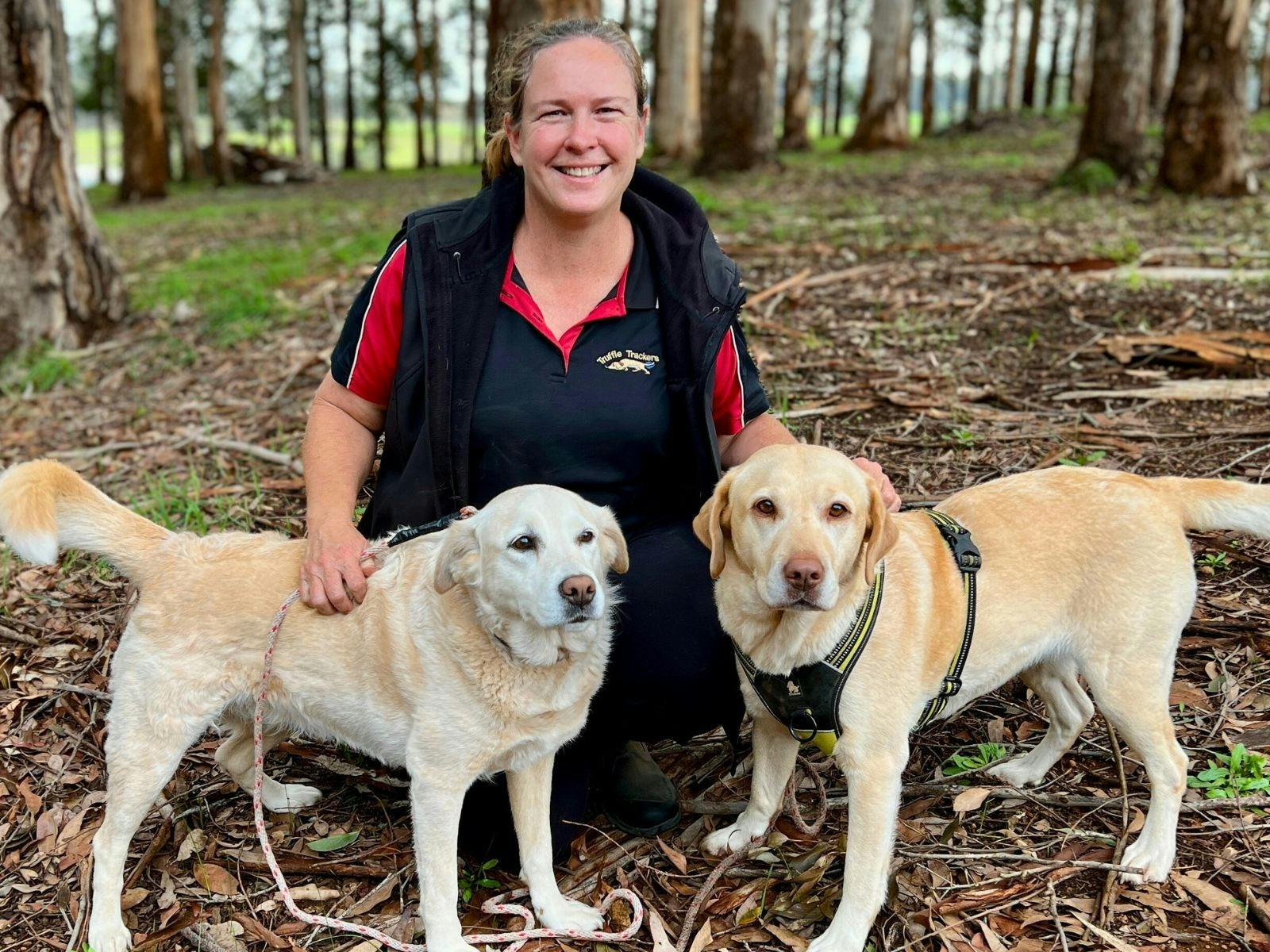 Denise and truffle dogs