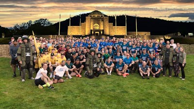 Group of Dusk till Dawn Participants at the front of the AWM