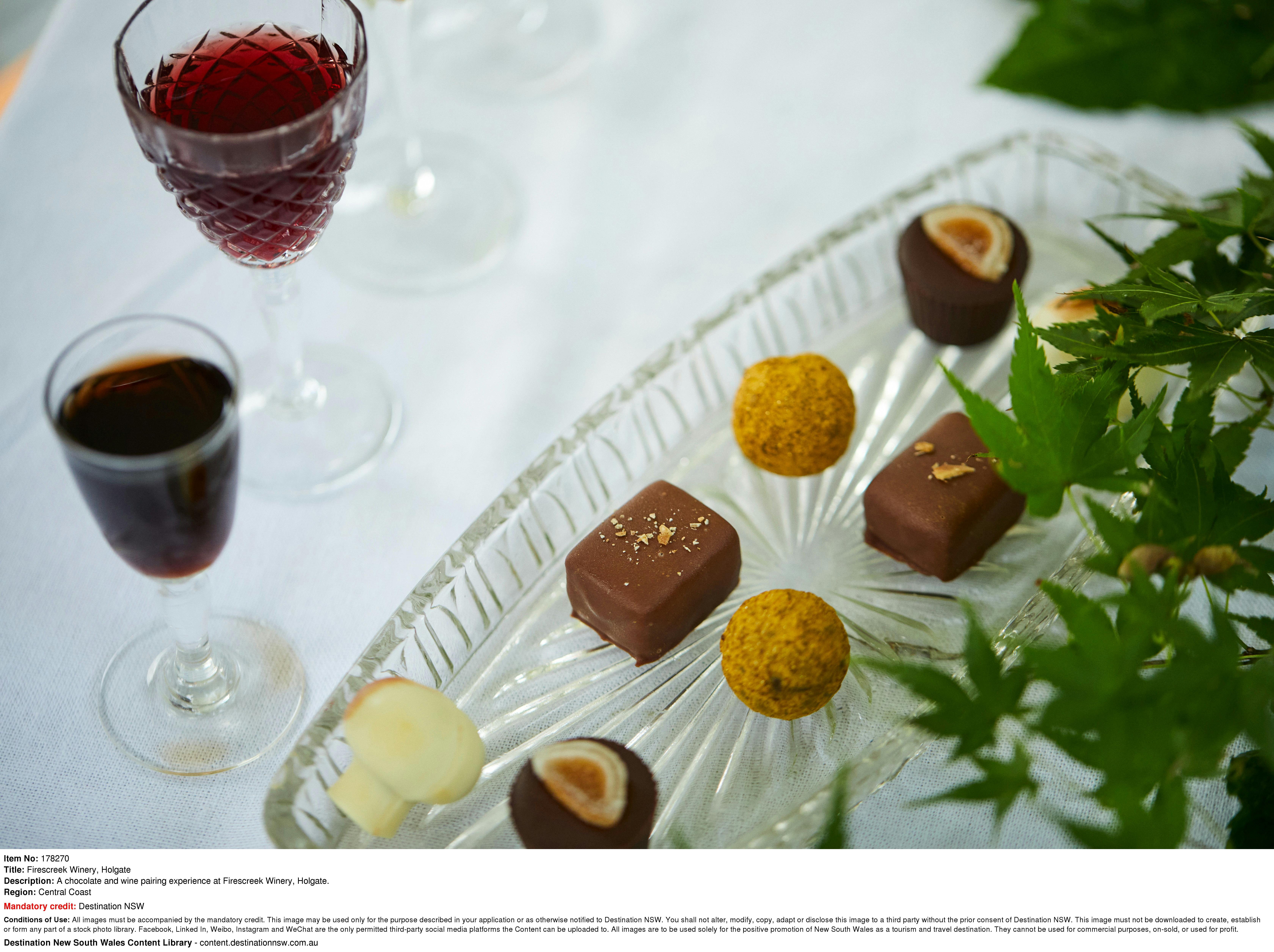 Chocolate and wine pairing