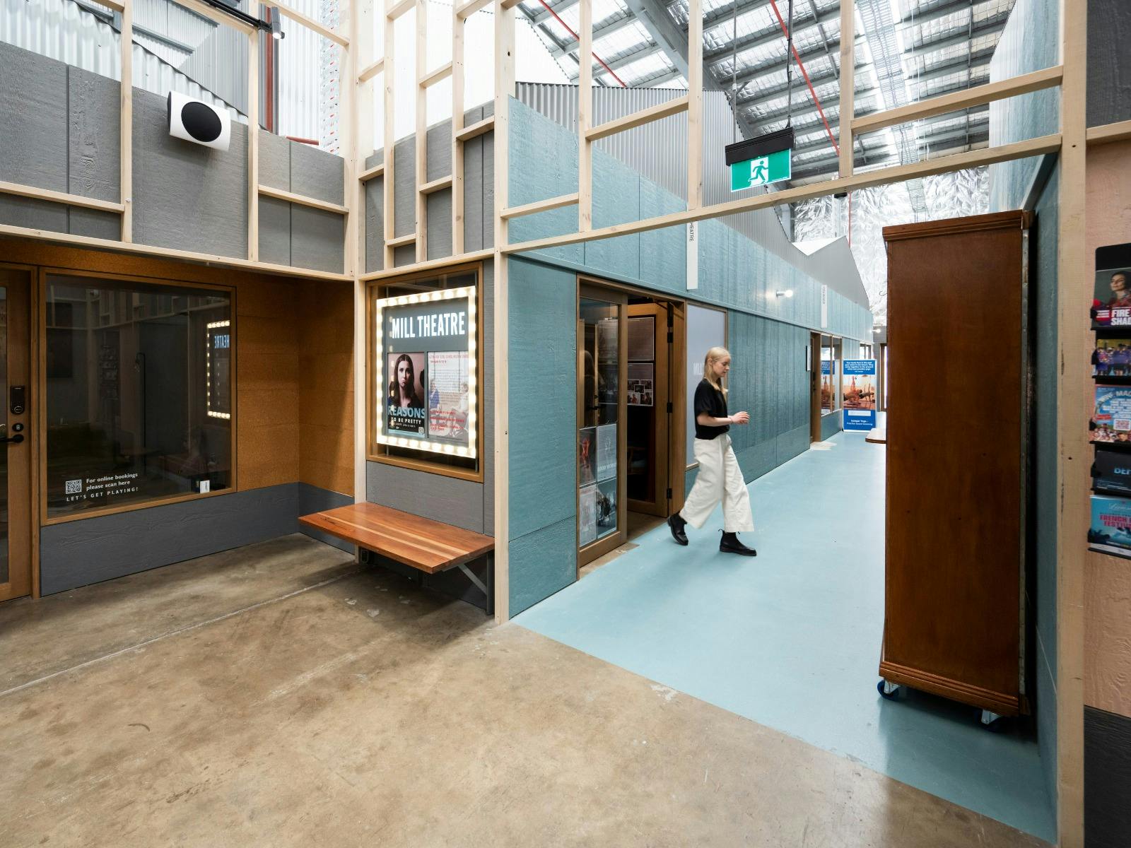 Outside the Mill doors