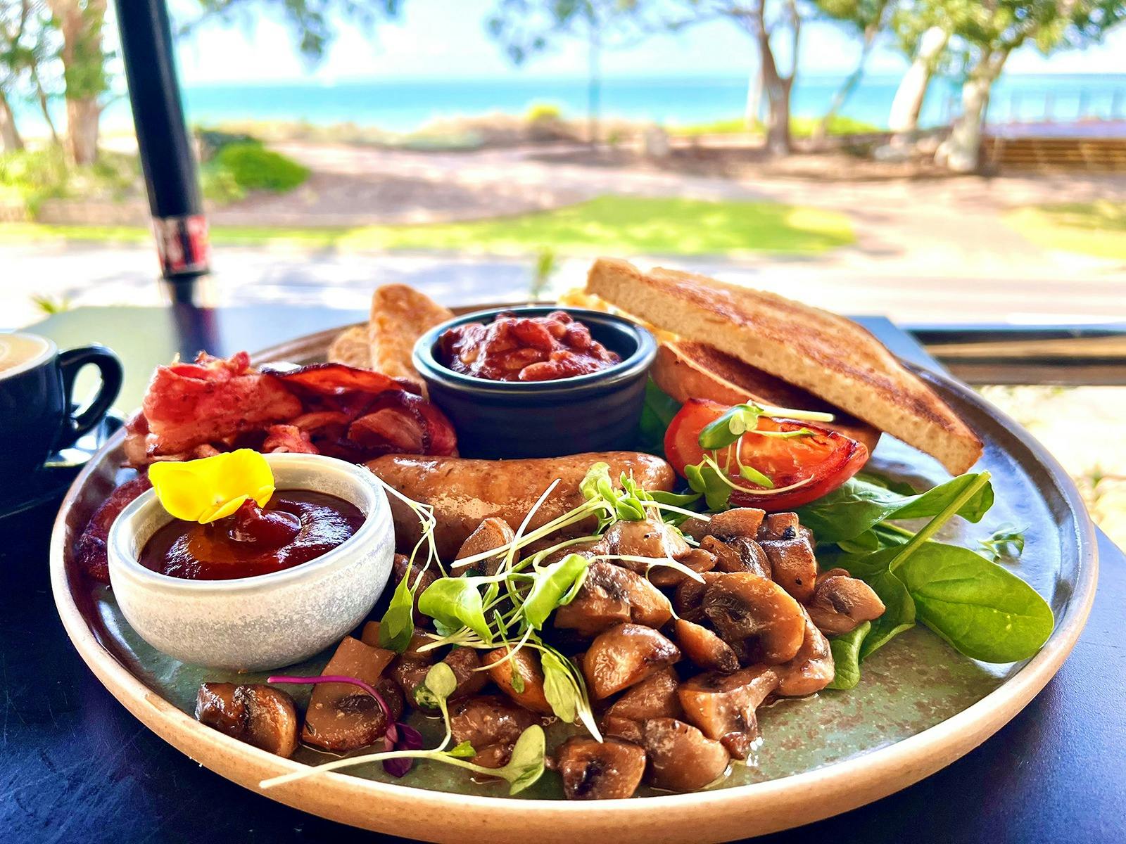 the perfect place to enjoy breakfast by the Bay