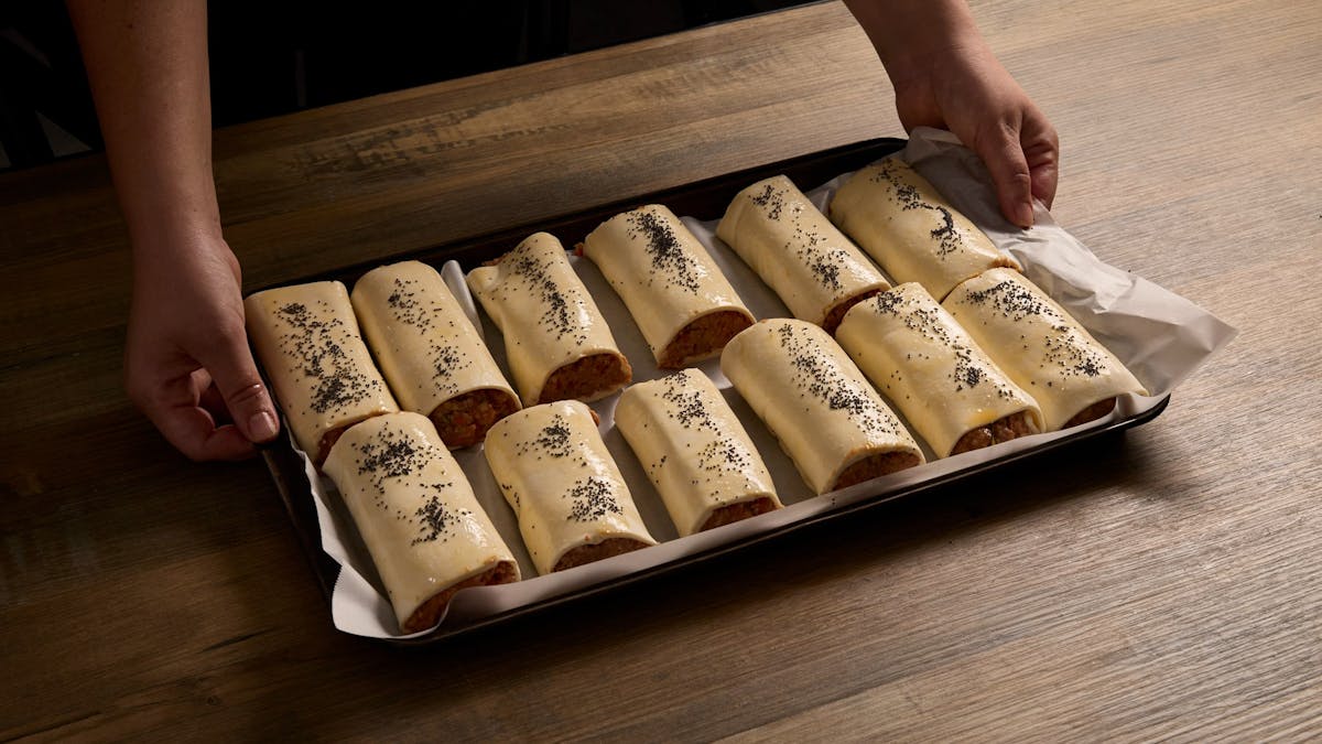 House made sausage rolls