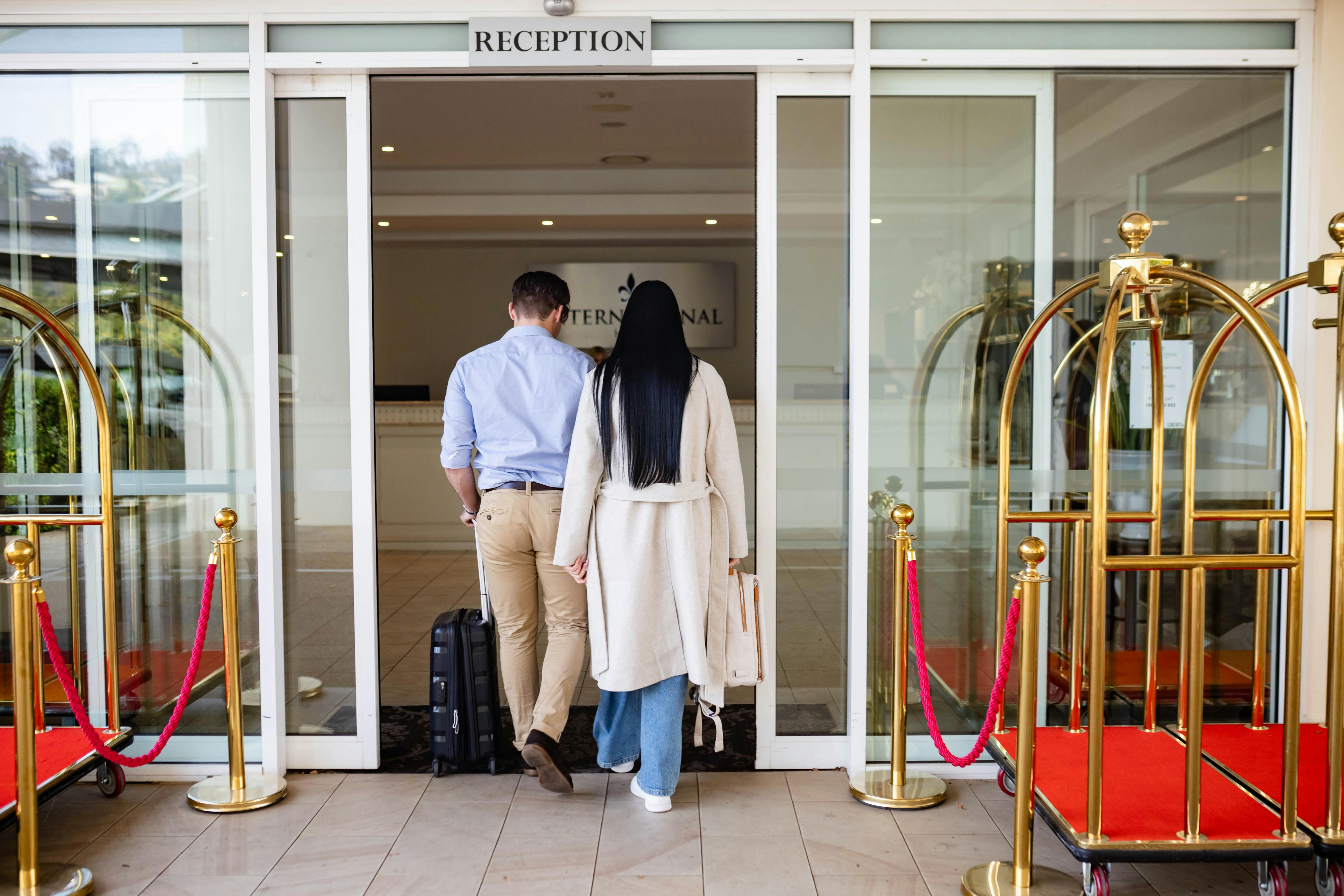 Guests entering reception