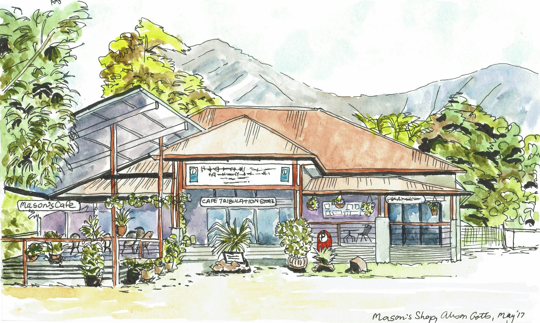 Watercolour commission by the late Alison Gotts