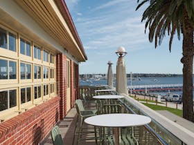 Pavilion Geelong balcony dining and view