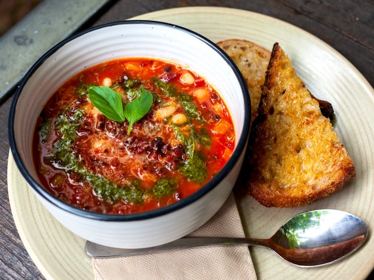 Autumn Minestrone Soup + Mudgee Sourdough toast