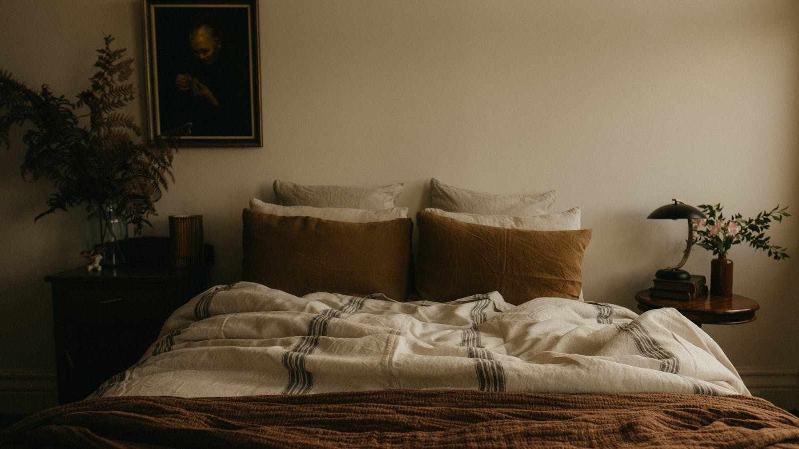 French Linens layer the bed