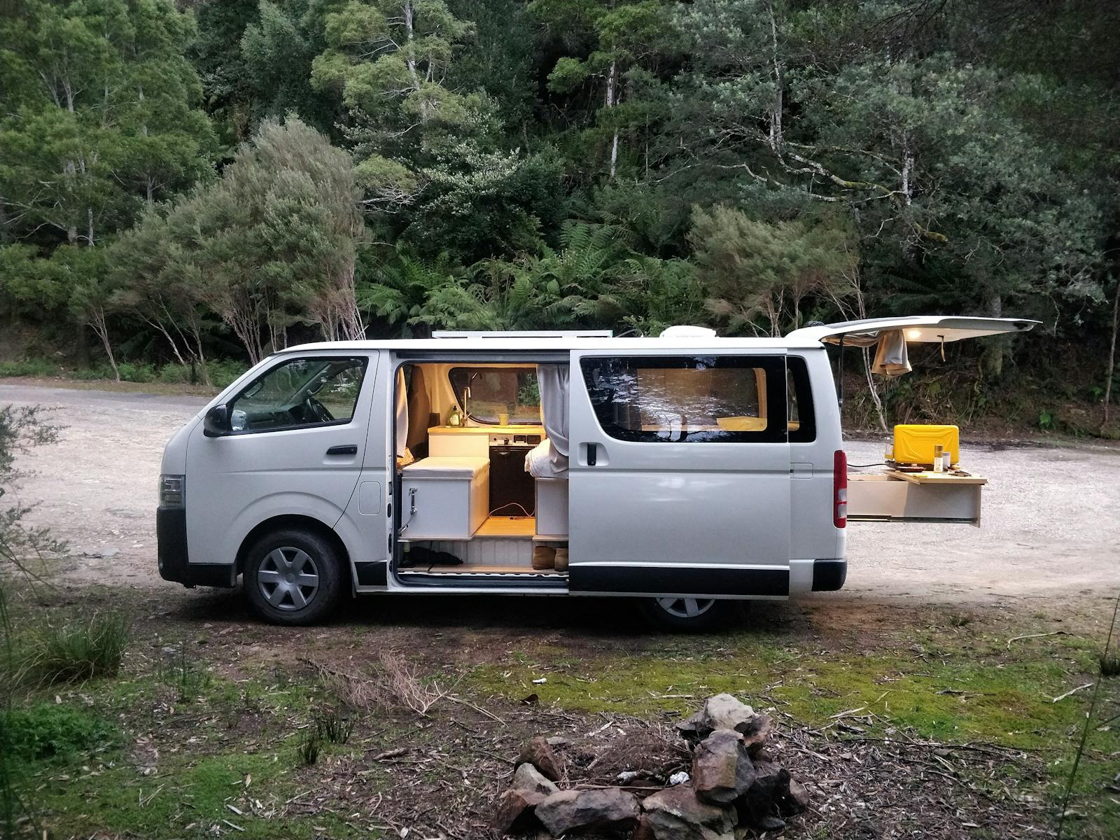 luxurious campervan for rent in tasmania