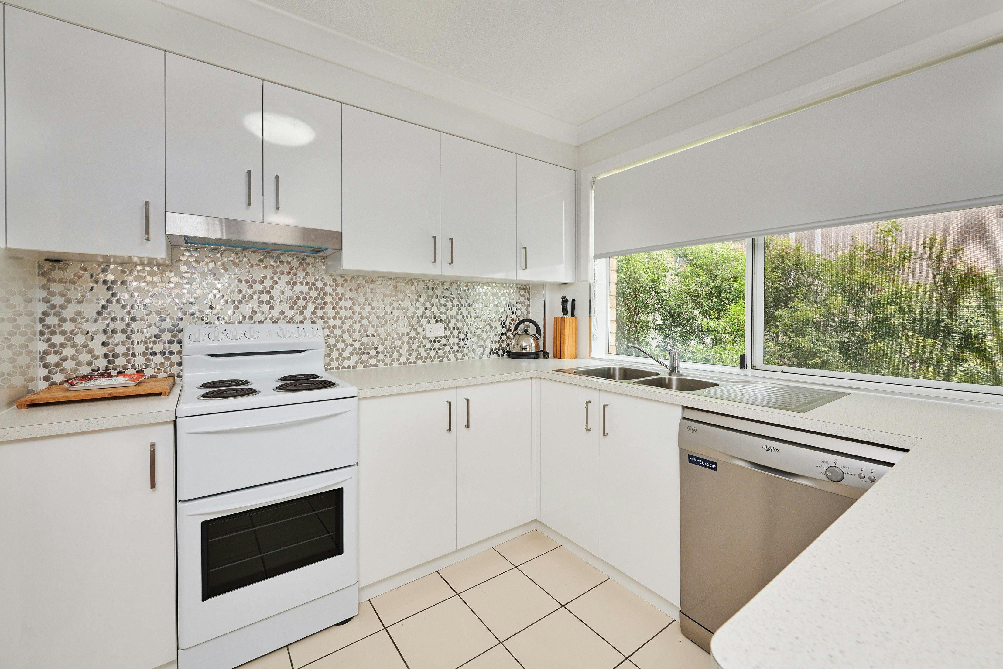 A self-contained kitchen at Diamond Beach Resort, Cabarita, Tweed NSW