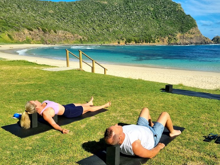 Private yoga experience on Lord Howe Island