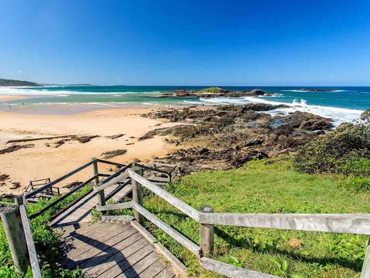 Coming off Sawtell Headland