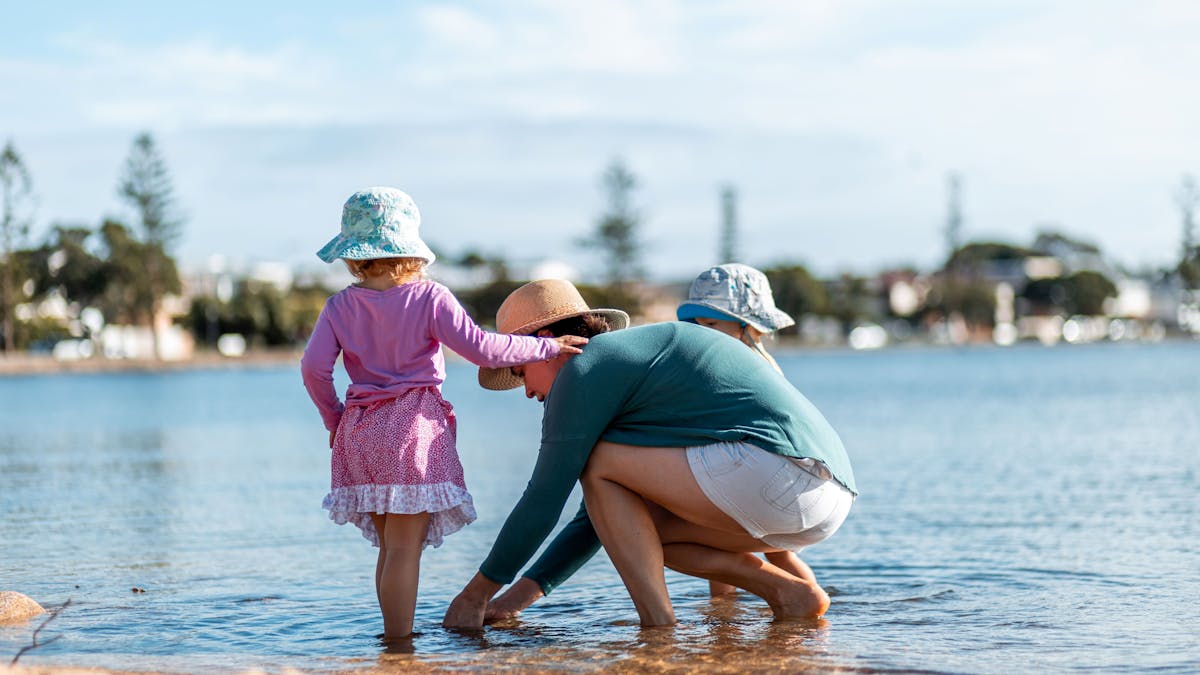 Paddling in Rose Bay
