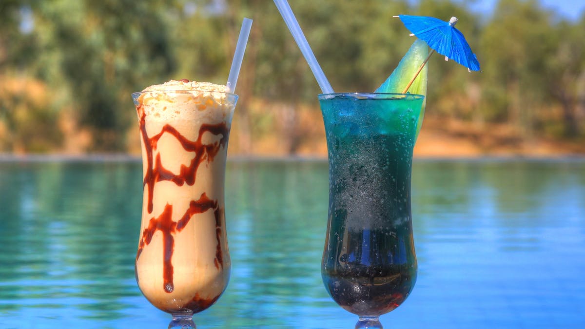 Cocktails by the pool