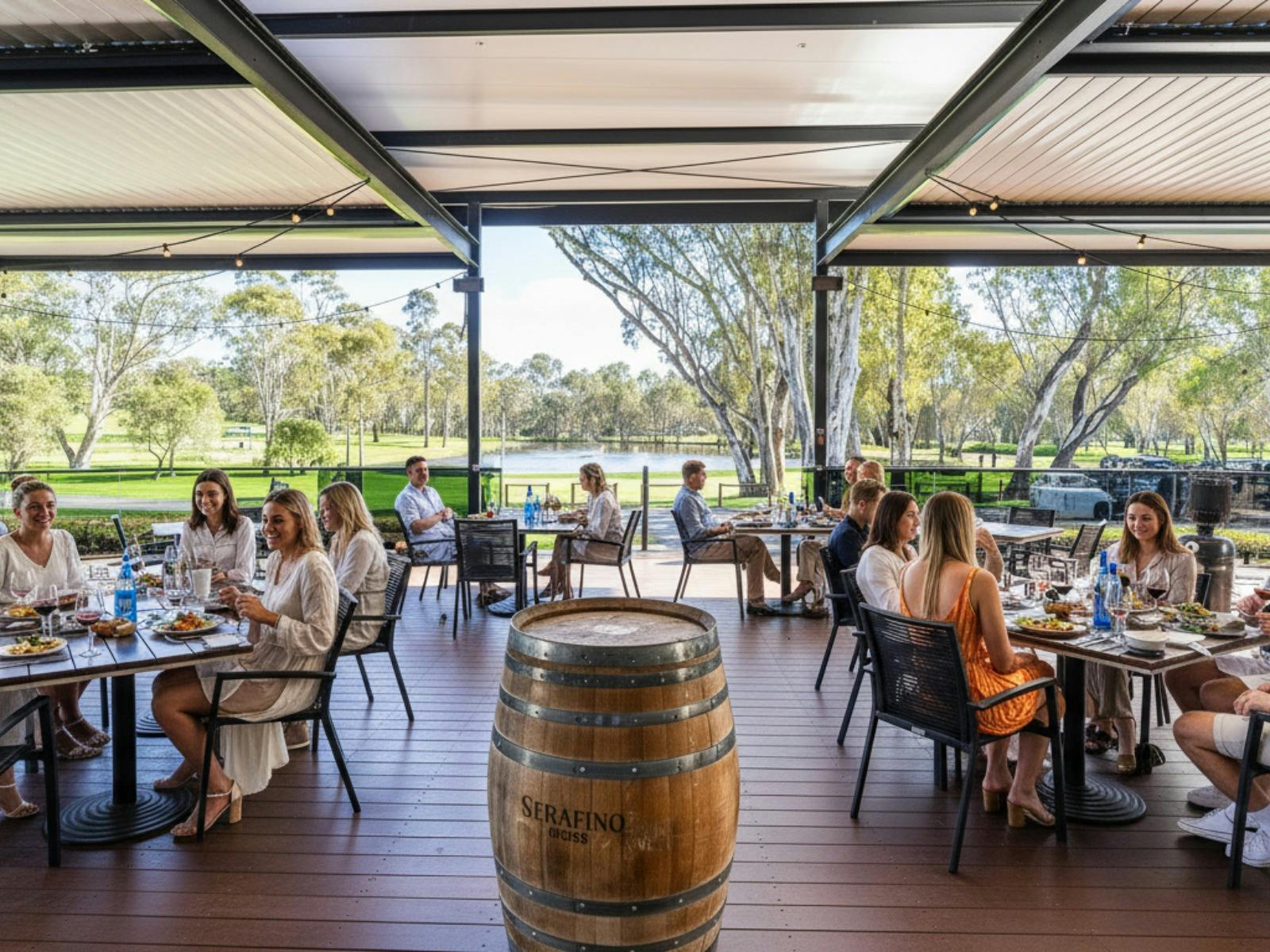 Serafino Cellar Door Lunch on the Deck