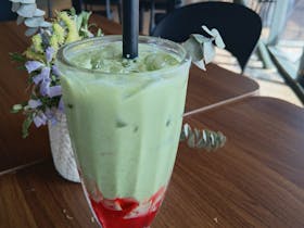 Iced Strawberry Matcha