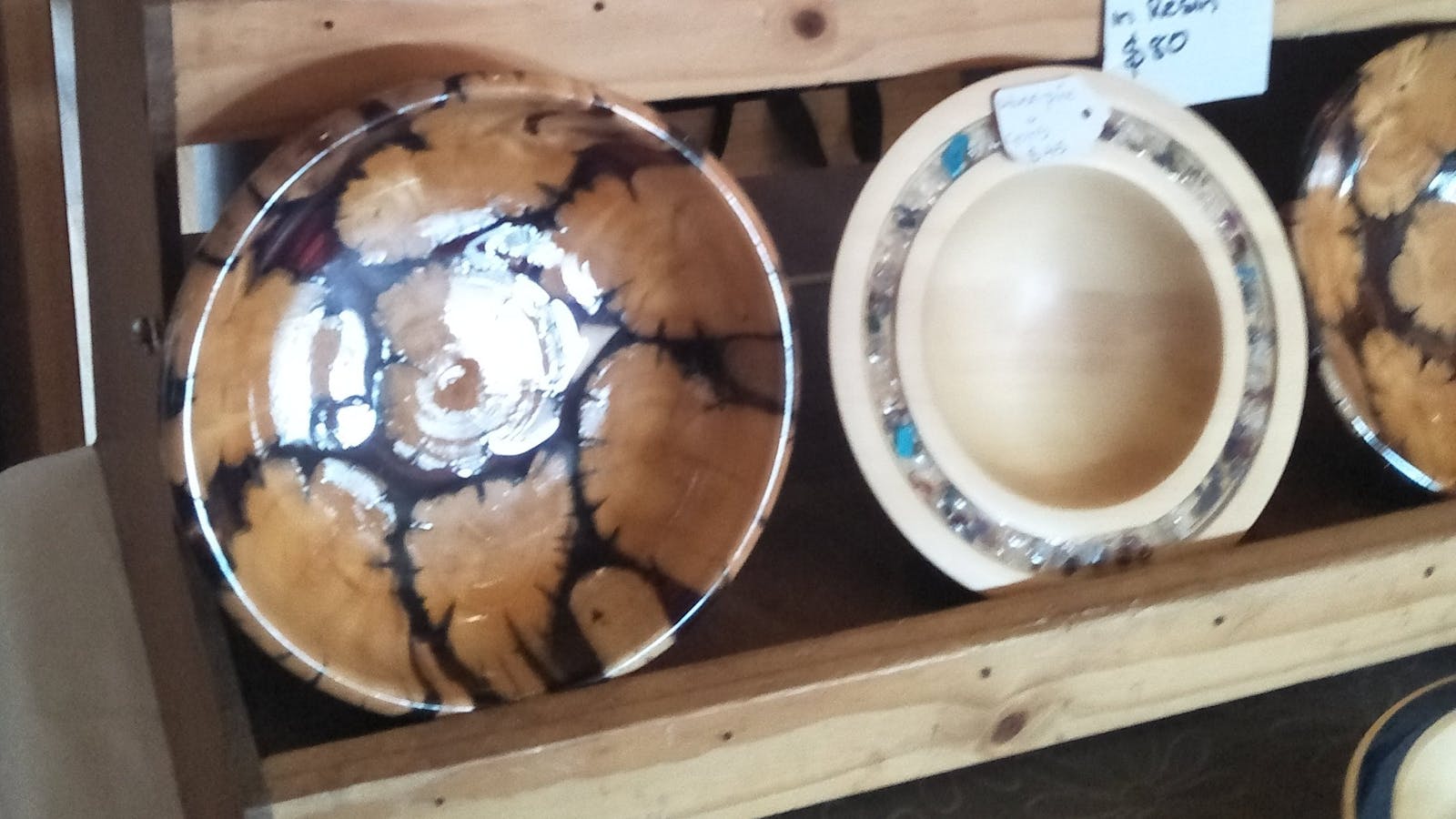 Woodcrafts from Y Knot Woodturning. Judbury Markets Calvert Park Judbury