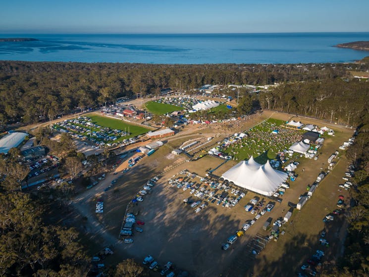 the festival site near Pambula Beach
