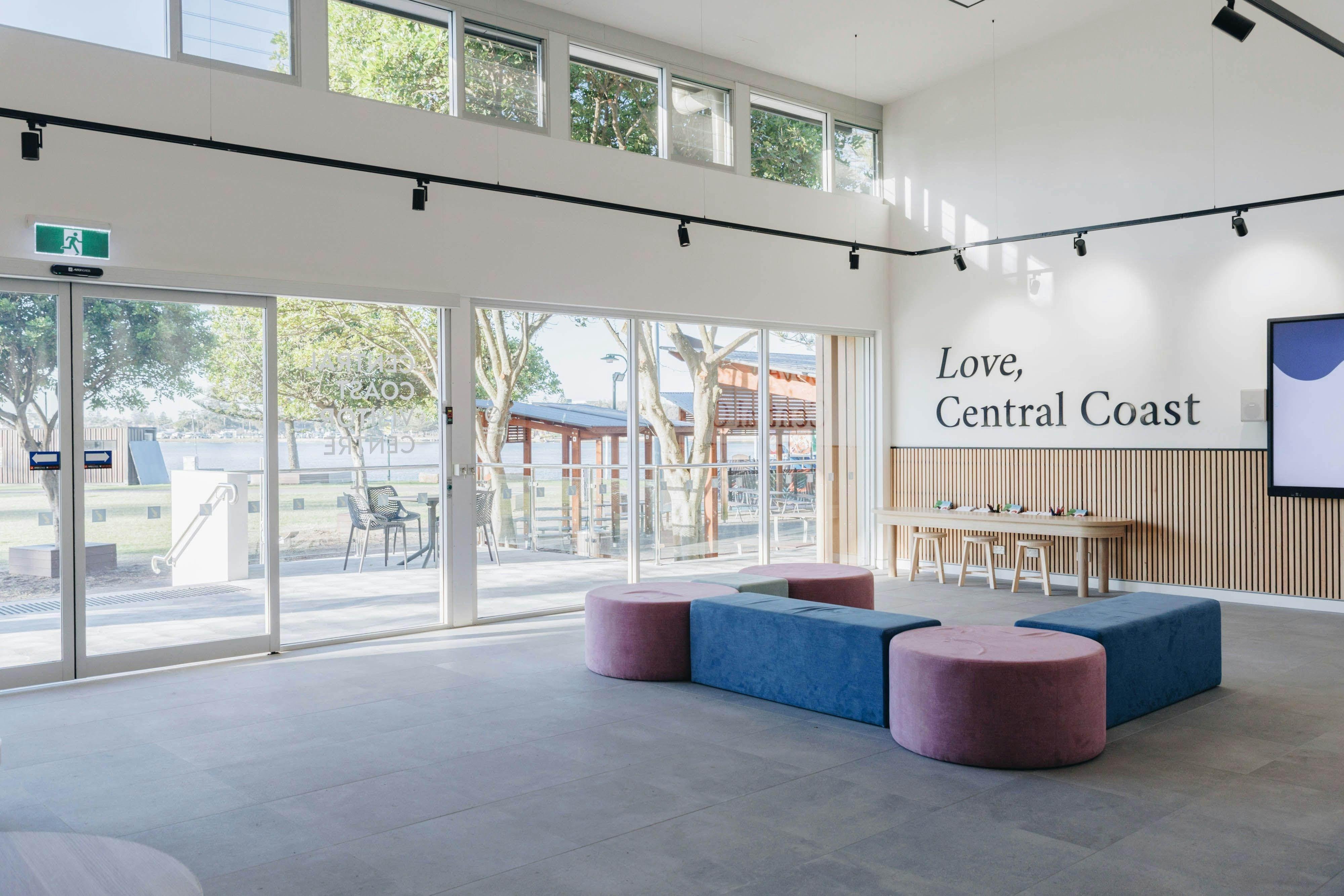 Inside the Central Coast Visitor Centre