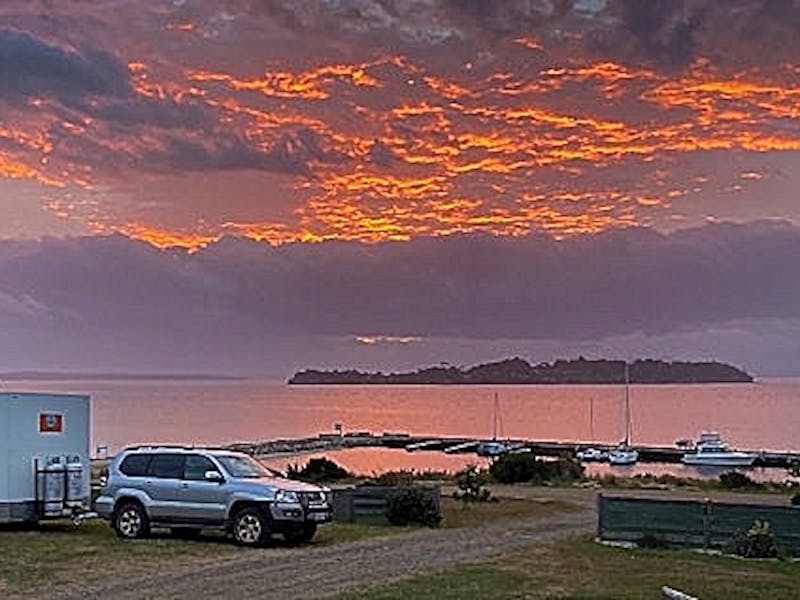 Food Truck, Sunset, Bruny Island, Satellite Island