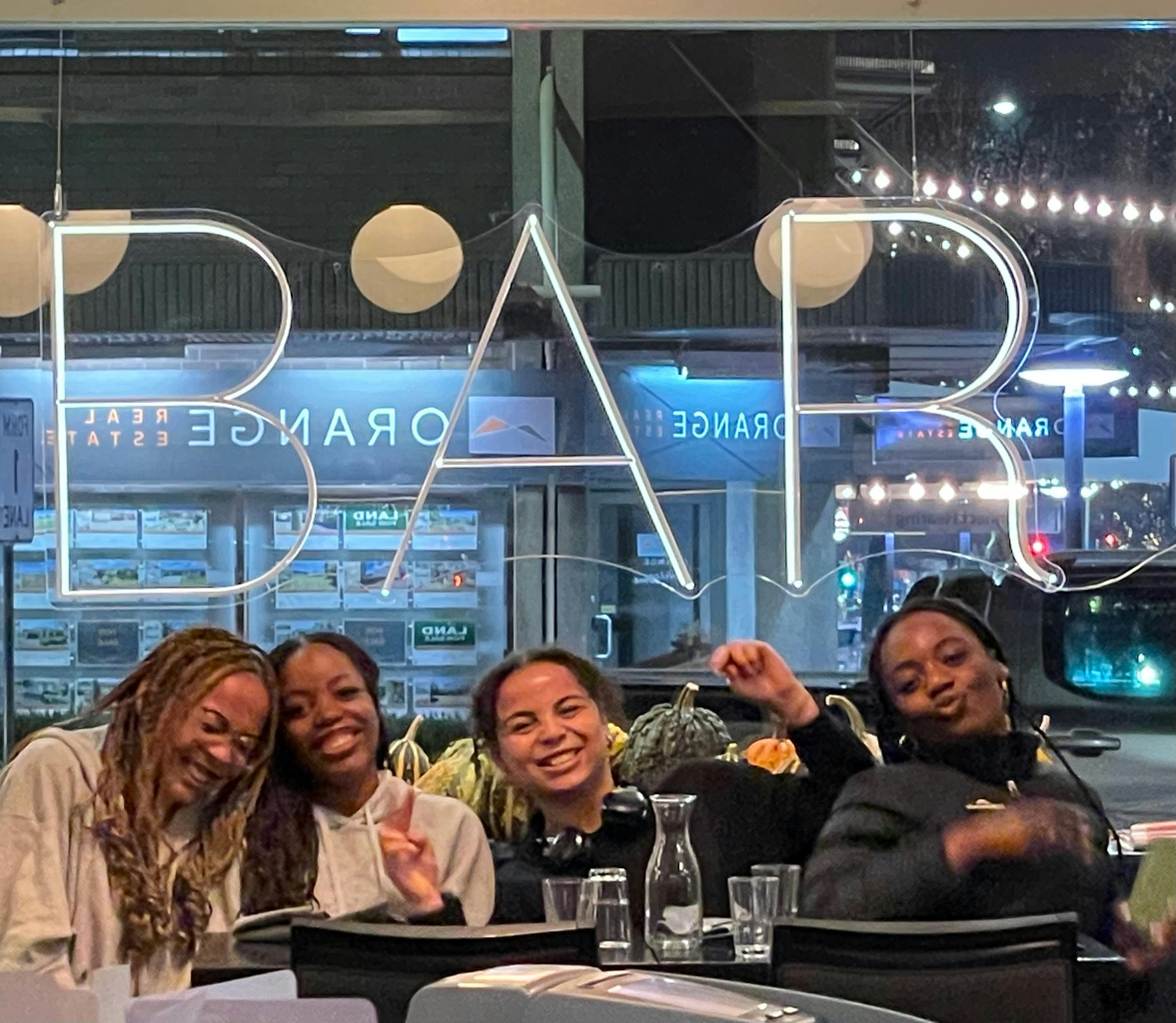 Enjoying a night out