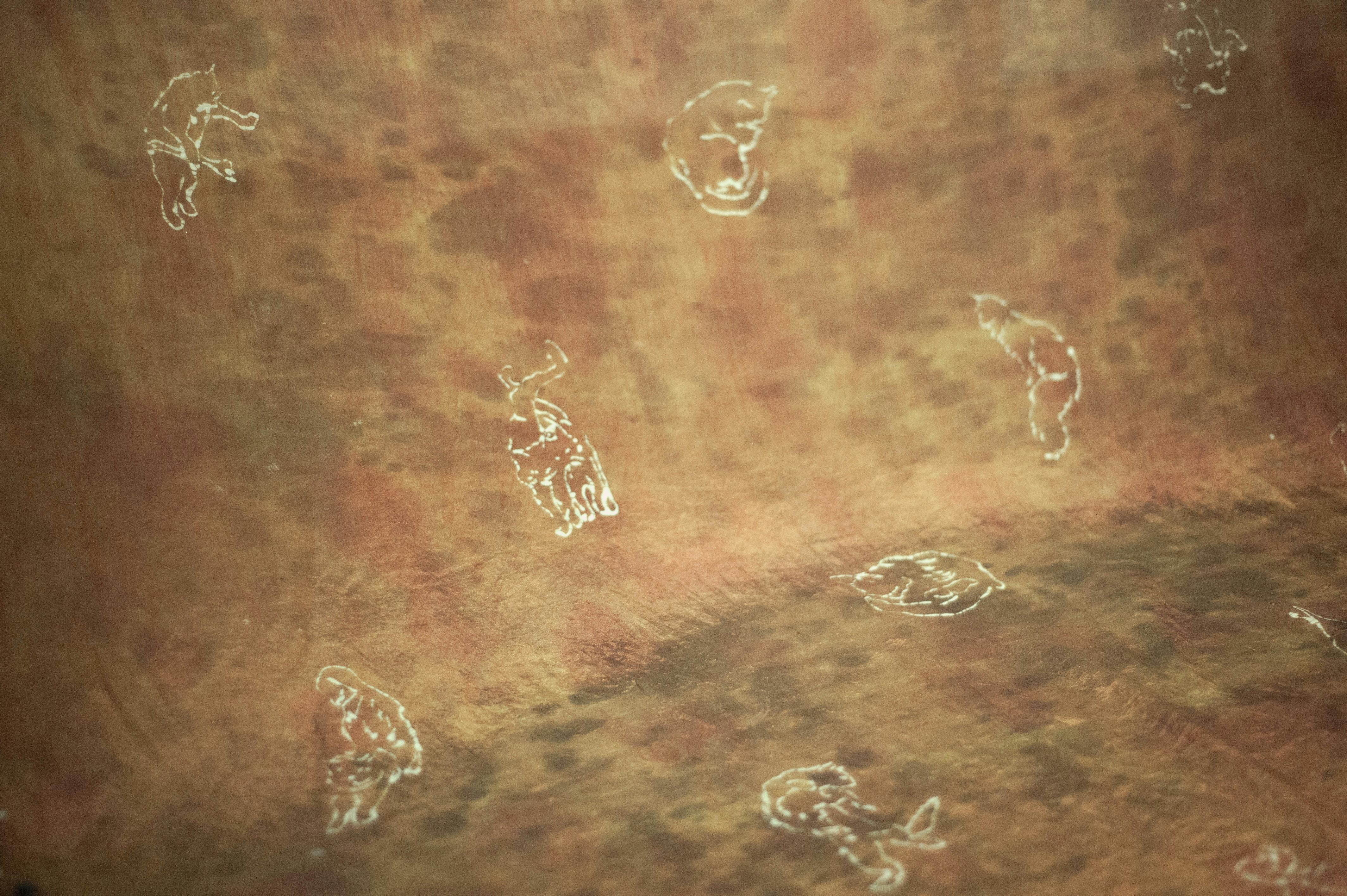 Leo Bagus Purnomo, Alas-alasan, 2026, batik and dye on cotton